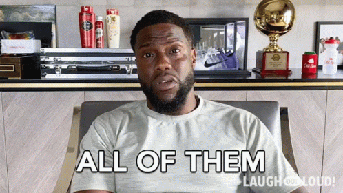 All Of Them Kevin Hart GIF