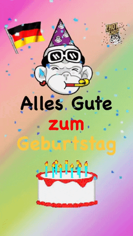 Alles Gute Zum Geburtstag Geburtstagsfeier GIF. This 270 x 480 animated GIF is part of our herzlichen gluckwunsch geburtstag collection. Related themes…