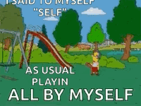 Alone All By Myself GIF