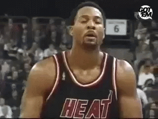 Alonzo Mourning Wipe Sweat GIF