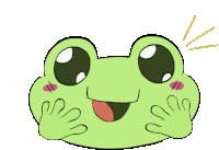 Amazed Amazed Frog Sticker
