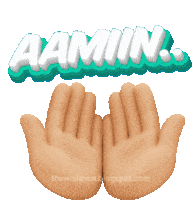 Amen Aamiin Ya Rabbal Alamin Sticker