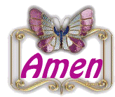 Amen Butterfly Sticker