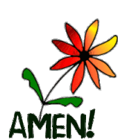 Amen Flower Sticker