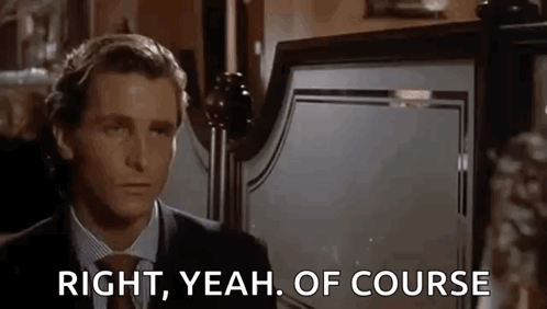 American Psycho Mfw GIF
