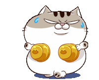 Ami Fat Cat Sticker