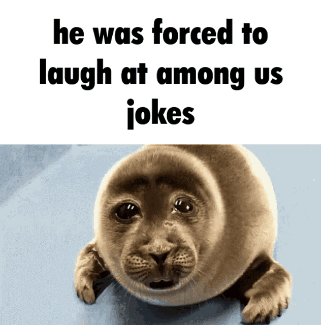 Among Us Crying Seal GIF