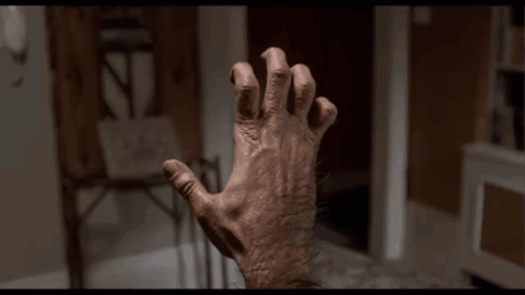 An American Werewolf In London Transformation GIF