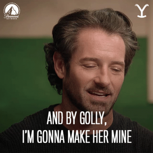 And By Golly Im Gonna Make Her Mine Ryan GIF. This 498 x 498 animated GIF is part of our ian bohen collection. Created by YellowstoneTV. View the original…