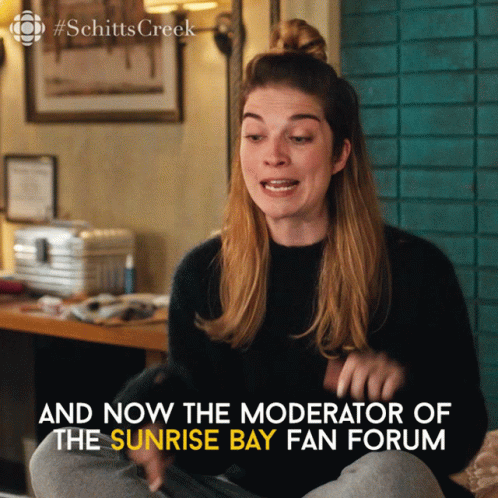 And Now The Moderator Of The Sunrise Bay Fan Forum Alexis GIF