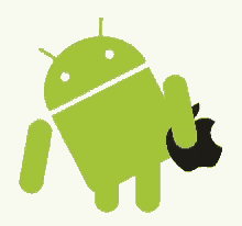 Android Wipe With Apple GIF