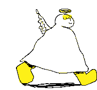 Angel Walking Sticker