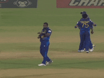 Angelo Mathews Shakib Al Hasan GIF