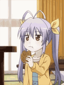 Angry But Then Get Calm And Annoyed And Munch On Cookies Looks Up Worried In With Eyes Widened In Shock As It Windy Hardly GIF