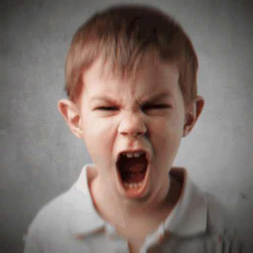 Angry Kid Screaming Kid GIF