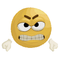 Angry Mad Sticker