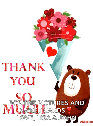Animated Greeting Card Thank You So Much GIF