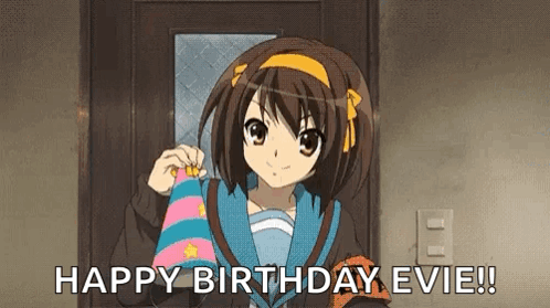 Anime Birthday Hat GIF
