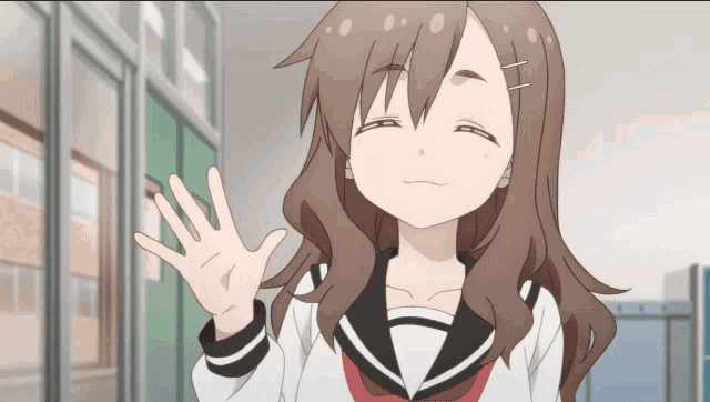 Anime Bye Bye Maki GIF