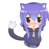 Anime Cat Girl Sticker