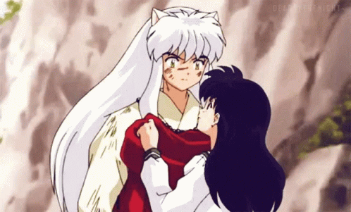 Anime Couple Hug GIF