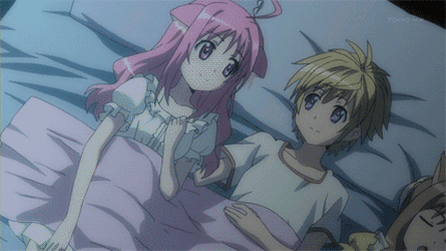 Anime Cudding GIF