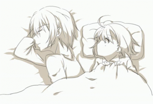 Anime Cuddle GIF