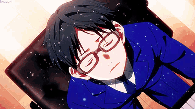 Anime Eyeglasses GIF