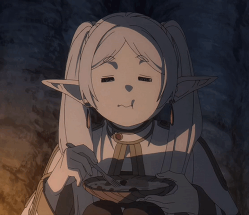 Anime Frieren GIF. This 498 x 430 animated GIF is part of our happy anime guy collection. Related themes include anime, cute, eat. Created by bnegat. View…