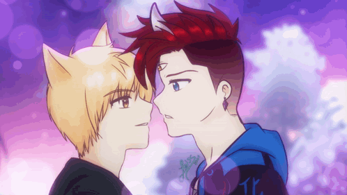 Anime Gay Kiss GIF