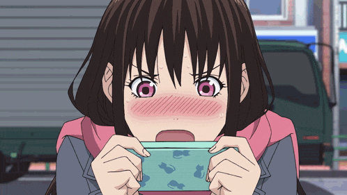 Anime Girl Blushing Anime GIF