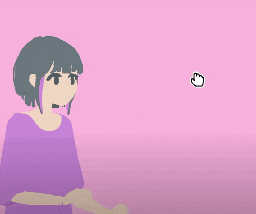 Anime Girl High Five GIF