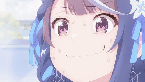 Anime Girl Nervous GIF