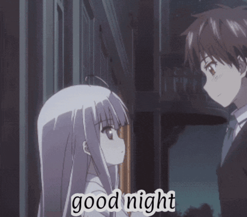 Anime Good Gihht Hug Anime Good Night GIF