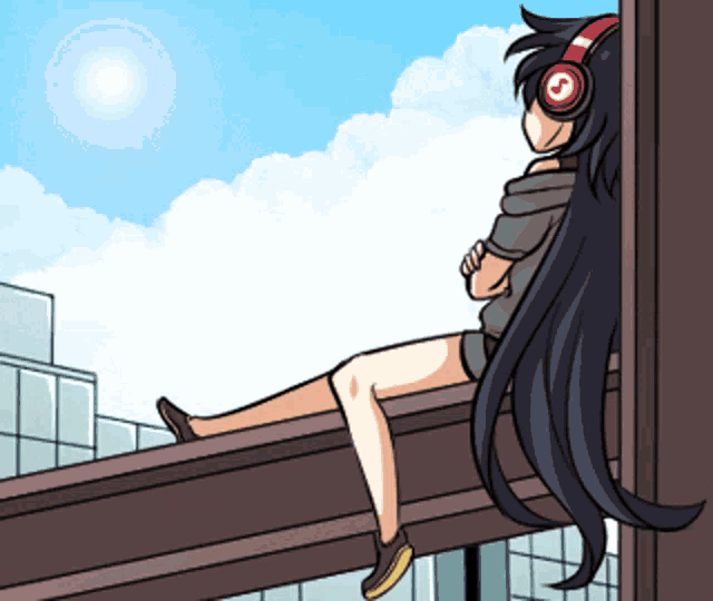 Anime Headphones GIF