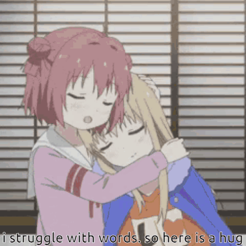 Anime Hug Struggle GIF