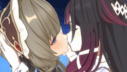 Anime Kiss Girl GIF