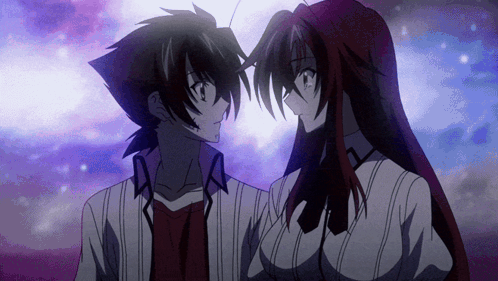 Anime Kiss High School Dxd GIF
