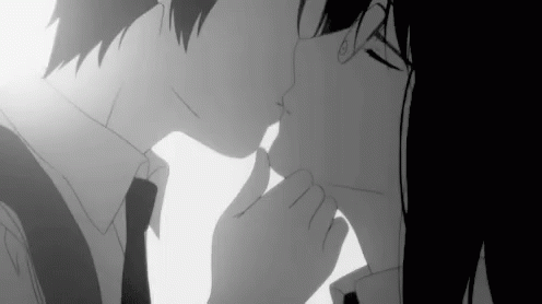 Anime Kissing GIF