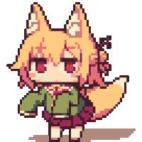 Anime Mini Cat Girl Anime Girl Sticker