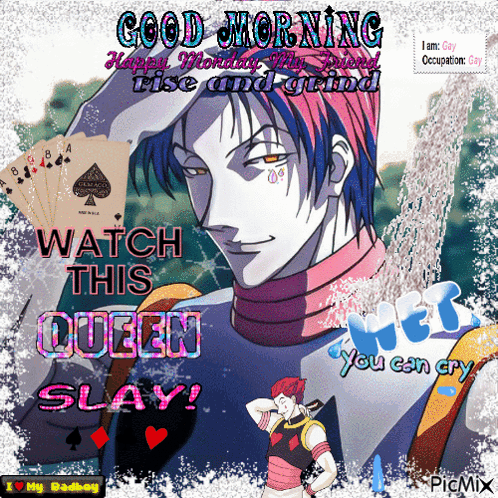 Anime Picmix GIF. This 498 x 498 animated GIF is part of our hunter x hunter hisoka collection. Related themes include anime, clown, gm. Created by…