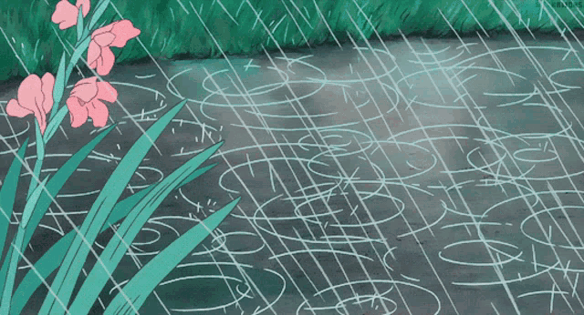 Anime Rain GIF