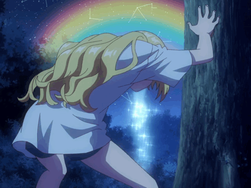 Anime Rainbow GIF