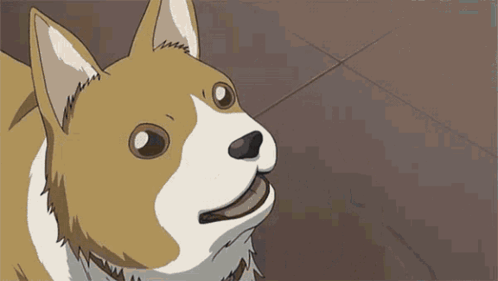 Anime Sad Dog GIF