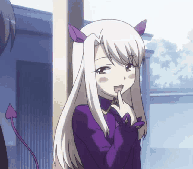 Anime Smug Devil Girl GIF