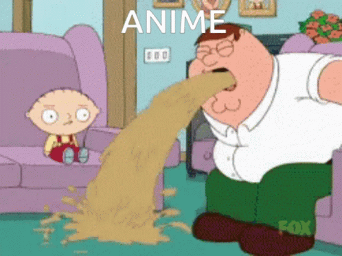 Anime Sucks I Hate Anime GIF. This 498 x 373 animated GIF is part of our family guy vomit collection. Related themes include anime, barf, vomit. Created by…