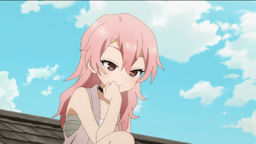 Anime Thinking Benisumomo GIF