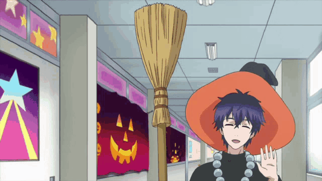 Anime Waving GIF