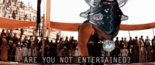 Animus Chcc GIF. This 498 x 210 animated GIF is part of our gladiator are you not entertained collection. Related themes include are you not entertained…