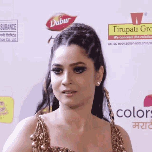 Ankita Lokhande Mirchi Marathi Music Awards GIF